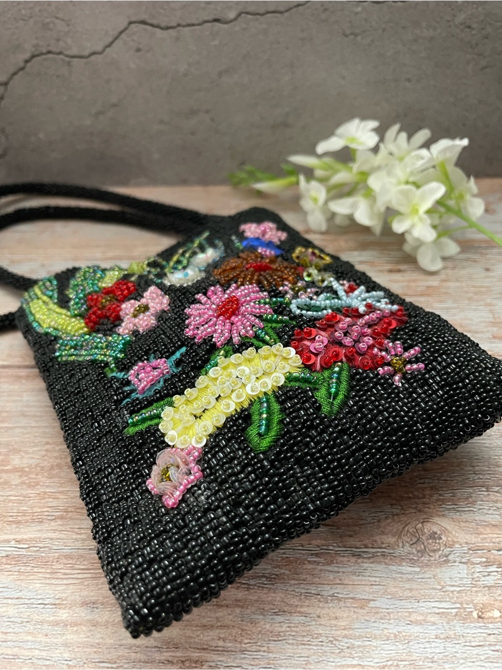 The Limited Vintage Handmade Beaded Floral Bag - Picture 12 of 16